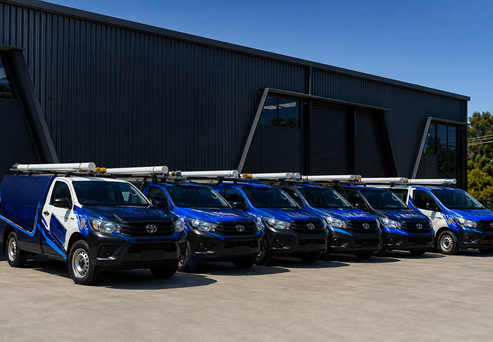 Fleet of Bondi Blocked Drains plumbing vans