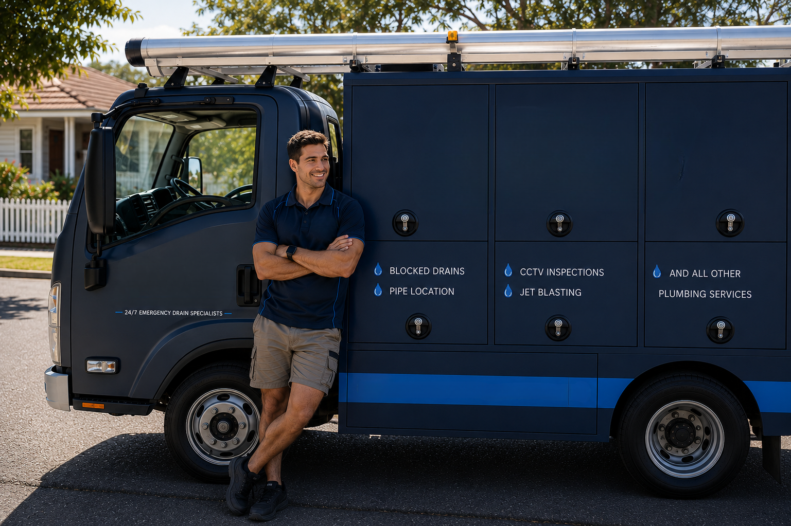 Plumber with Bondi Blocked Drains van
